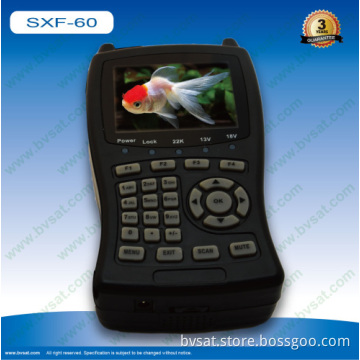 3.5" Lcd Handheld Sxf-60 Dvb-s/s2 And Abs Fta Satellite Signal Finder Meter 